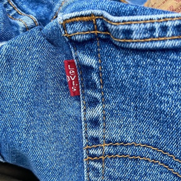 Vintage 550 Levi’s High Waist Y2K Blue Jean Shorts Size 10 - Picture 6 of 9